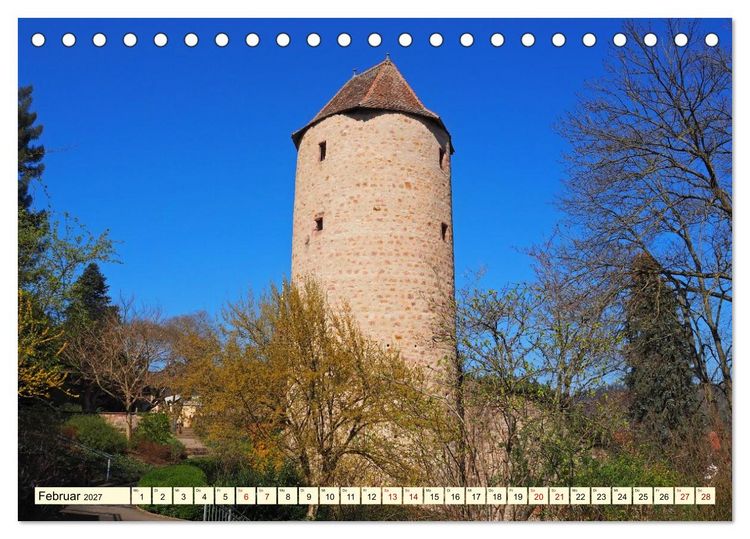 Produktbild: Weinheim im Herzen der Bergstra&szlig;e (Tischkalender 2027 DIN A5 quer), CALVENDO Monatskalender