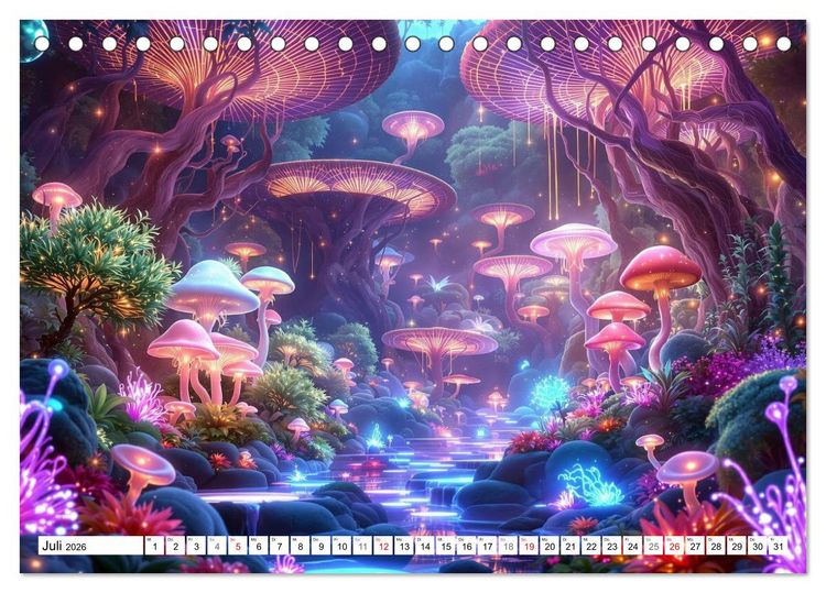 Produktbild: Welten aus Licht (Tischkalender 2026 DIN A5 quer), CALVENDO Monatskalender