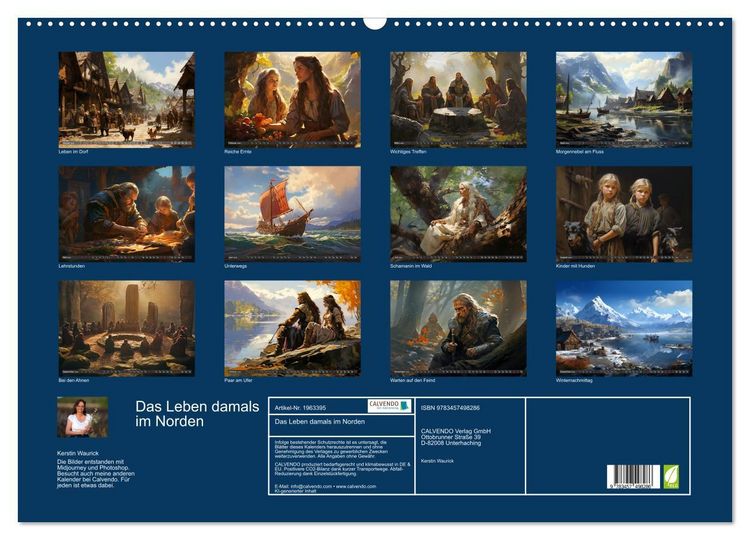 Produktbild: Das Leben damals im Norden (Wandkalender 2026 DIN A2 quer), CALVENDO Monatskalender