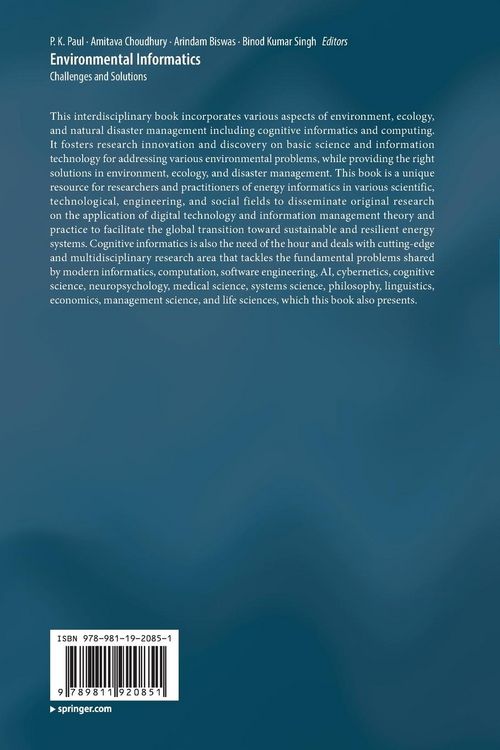 Produktbild: Environmental Informatics