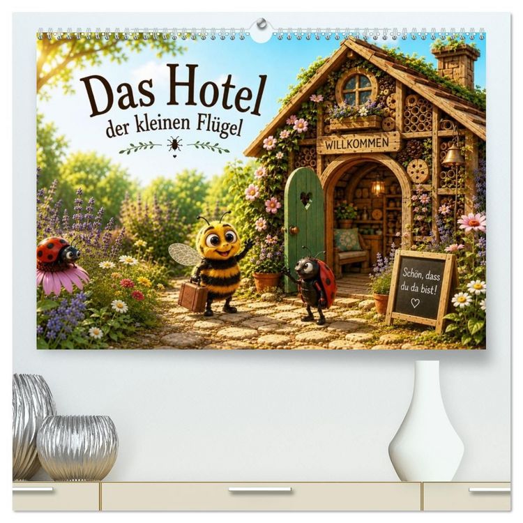 Produktbild: Das Hotel der kleinen Fl&uuml;gel (hochwertiger Premium Wandkalender 2027 DIN A2 quer), Kunstdruck in Hochglanz