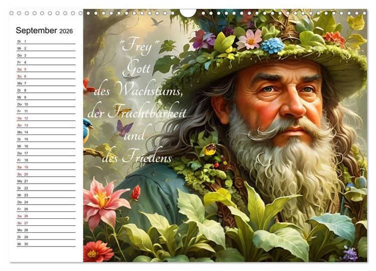 Produktbild: Unsterbliche Mythen des Nordens (Wandkalender 2026 DIN A3 quer), CALVENDO Monatskalender