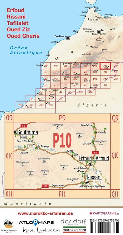 Produktbild: P10: Erfoud &ndash; Rissani &ndash; Tafilalet - Oued Ziz - Oued Gheris + GPS-Waypoints