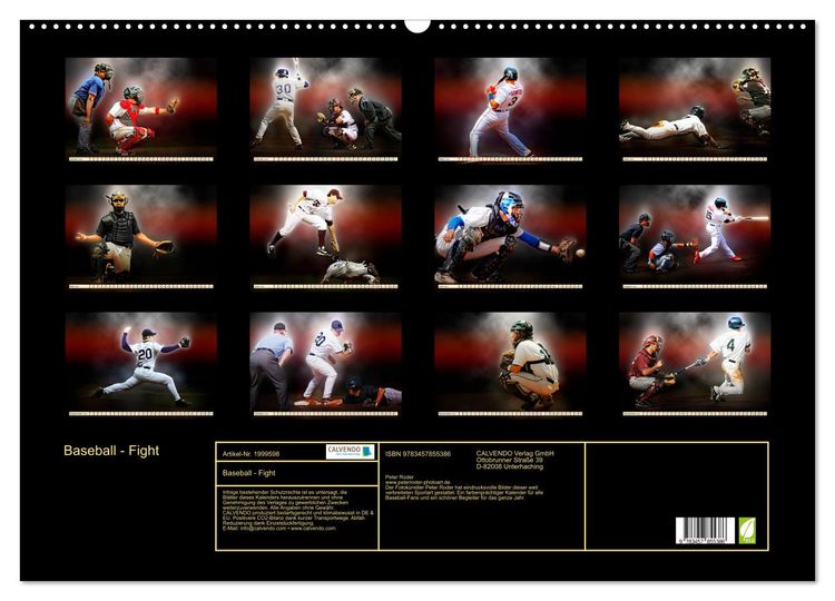 Produktbild: Baseball - Fight (Wandkalender 2026 DIN A2 quer), CALVENDO Monatskalender