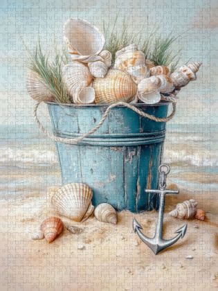 Produktbild: CALVENDO Puzzle Strand-Stillleben | 1000 Teile Lege-Gr&ouml;&szlig;e 64x48cm Foto-Puzzle f&uuml;r gl&uuml;ckliche Stunden