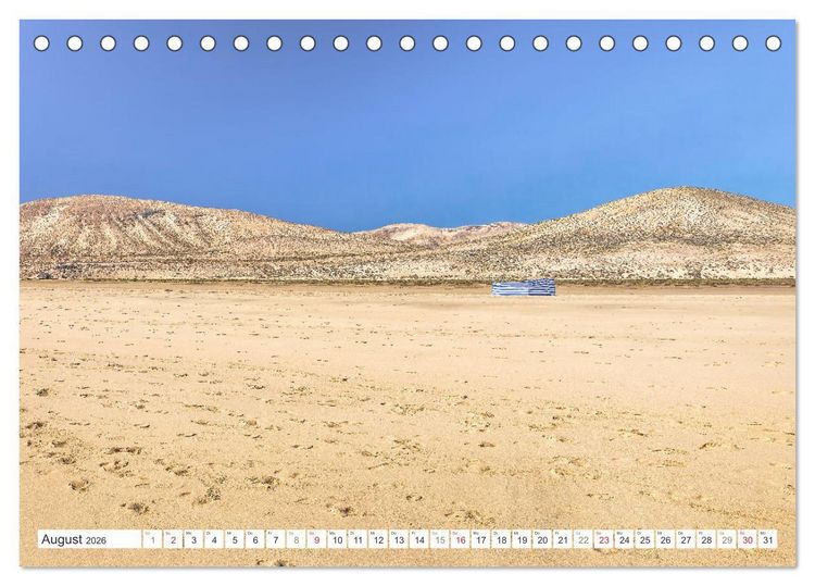 Produktbild: Fuerteventura - W&uuml;stenzauber und Meeresrauschen (Tischkalender 2026 DIN A5 quer), CALVENDO Monatskalender