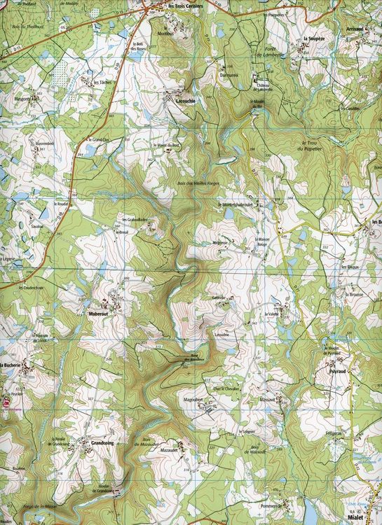 Produktbild: Ch&acirc;lus-St-Mathieu 1:25 000