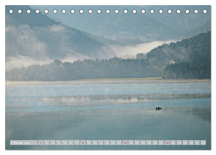 Produktbild: Der Sylvenstein - Impressionen eines Sees in Oberbayern (Tischkalender 2026 DIN A5 quer), CALVENDO Monatskalender