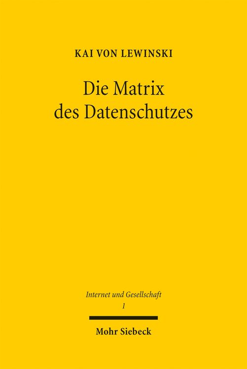 Produktbild: Die Matrix des Datenschutzes