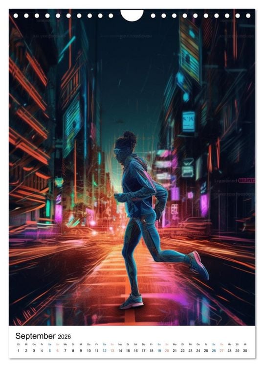 Produktbild: Laufkunst. (Wandkalender 2026 DIN A4 hoch), CALVENDO Monatskalender