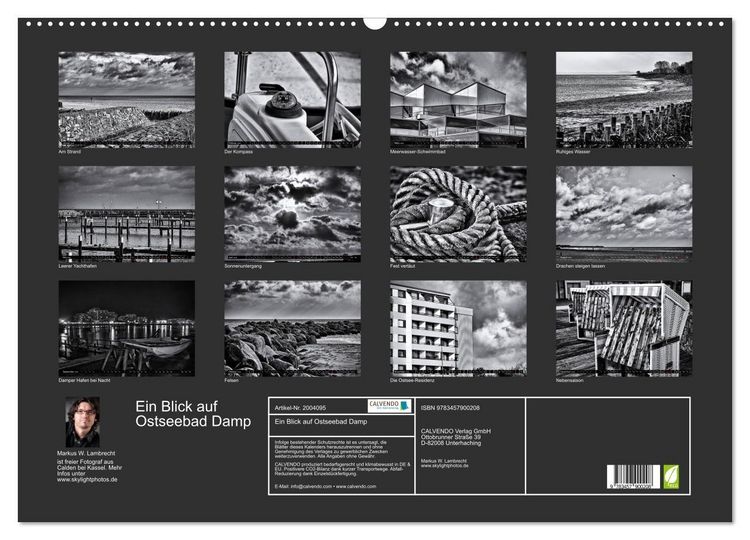 Produktbild: Ein Blick auf Ostseebad Damp (Wandkalender 2026 DIN A2 quer), CALVENDO Monatskalender