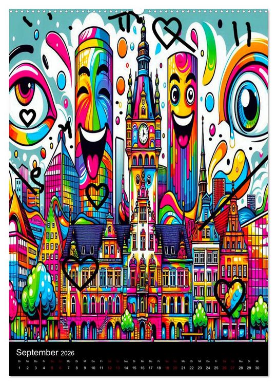 Produktbild: Deutschland hat Pop auf eigene Art (hochwertiger Premium Wandkalender 2026 DIN A2 hoch), Kunstdruck in Hochglanz