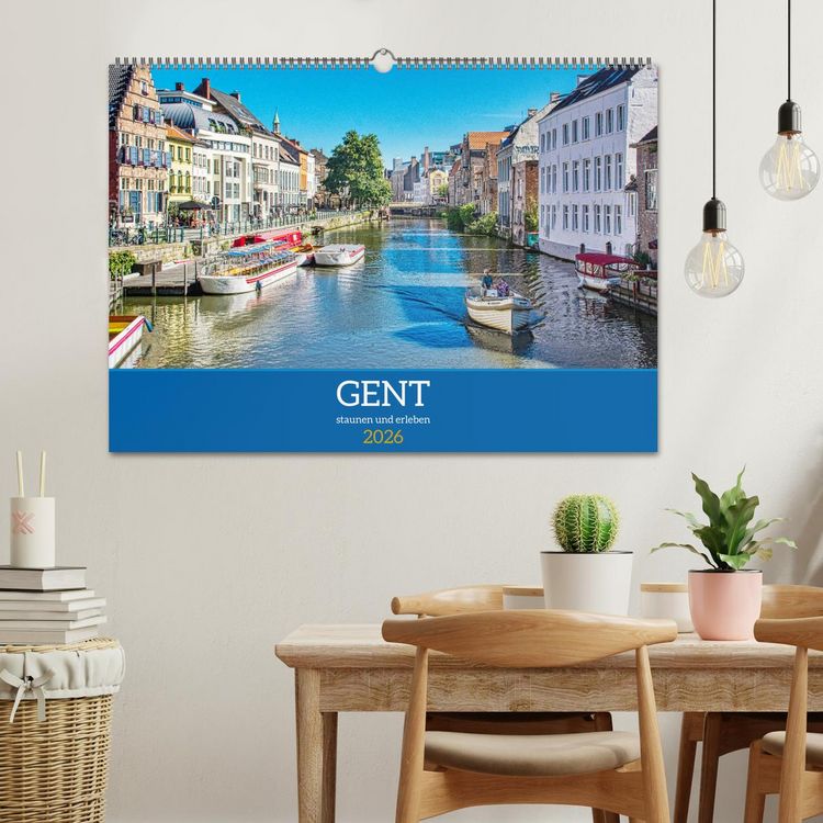 Produktbild: Gent - staunen und erleben (Wandkalender 2026 DIN A2 quer), CALVENDO Monatskalender