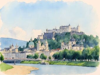 Produktbild: CALVENDO Puzzle Blick auf Burg Hohensalzburg und Salzburg | 2000 Teile Lege-Gr&ouml;&szlig;e 90x67cm Foto-Puzzle f&uuml;r gl&uuml;ckliche Stunden