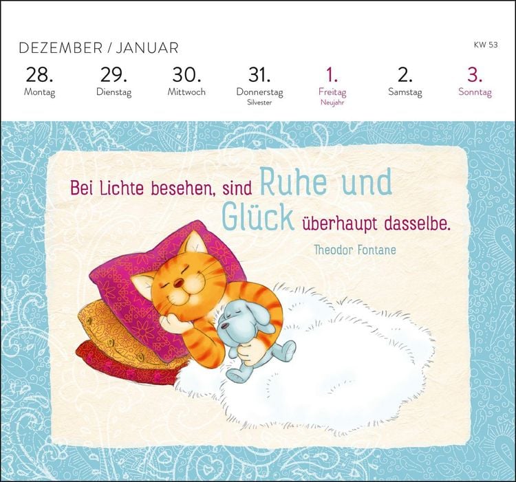 Produktbild: Postkartenkalender 2027: Om-Katze: In der Ruhe liegt die Kraft