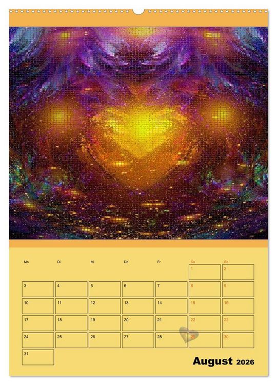 Produktbild: Ganz viel Herz (hochwertiger Premium Wandkalender 2026 DIN A2 hoch), Kunstdruck in Hochglanz