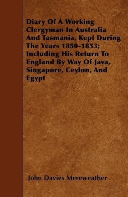 Produktbild: Diary of a Working Clergyman in Australi