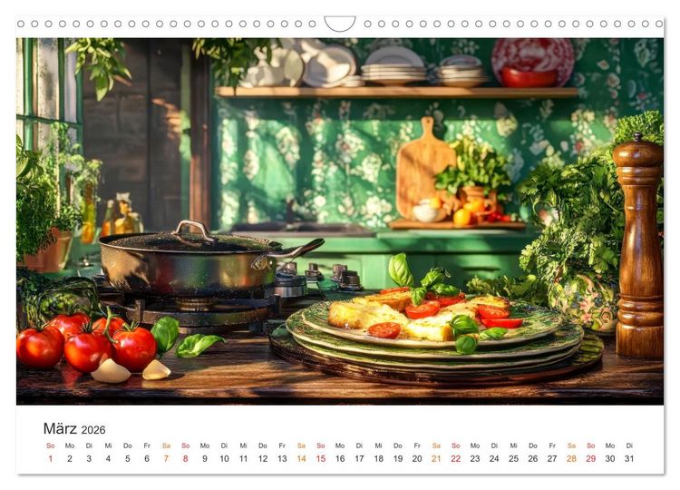 Produktbild: K&uuml;chenkalender - Momente voller Sch&ouml;nheit (Wandkalender 2026 DIN A3 quer), CALVENDO Monatskalender