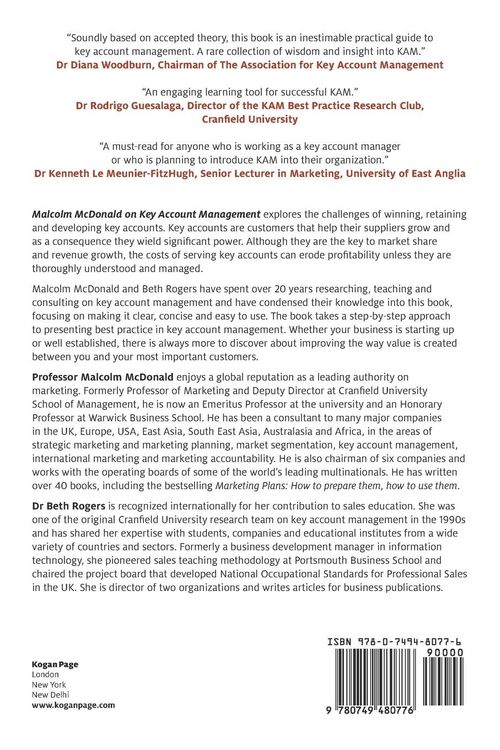 Produktbild: Malcolm McDonald on Key Account Management