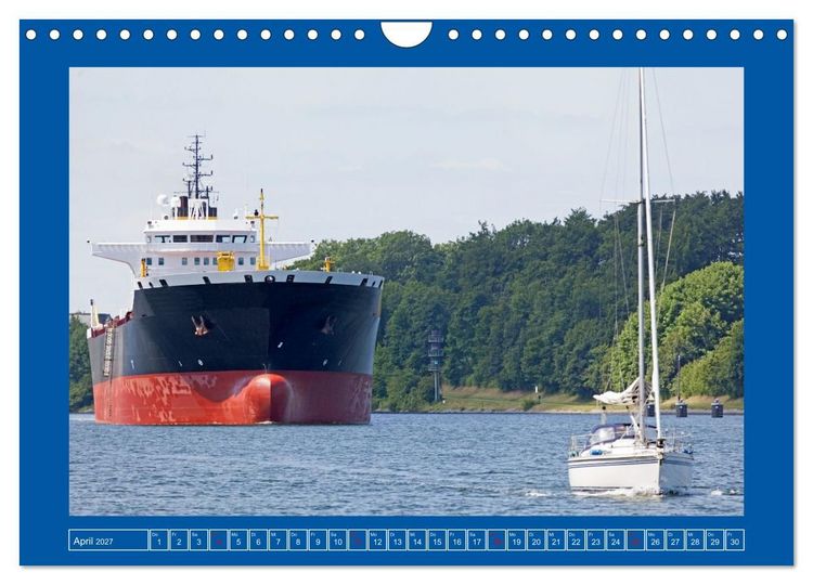 Produktbild: Unterwegs auf dem Nord-Ostsee-Kanal (Wandkalender 2027 DIN A4 quer), CALVENDO Monatskalender