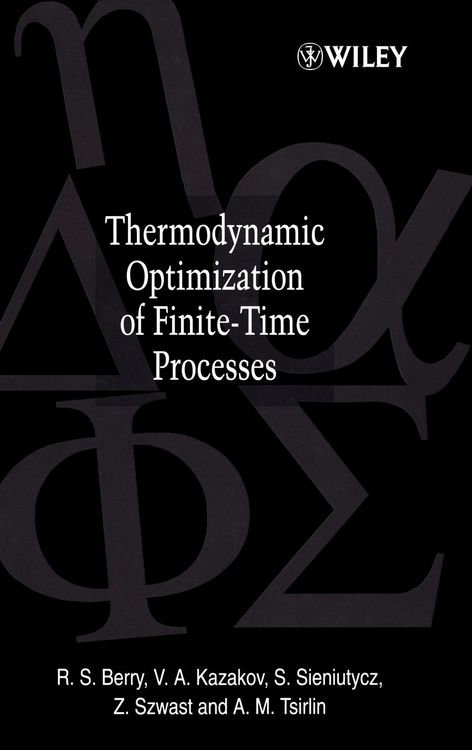 Produktbild: Thermodynamic Optimization Finite-Time