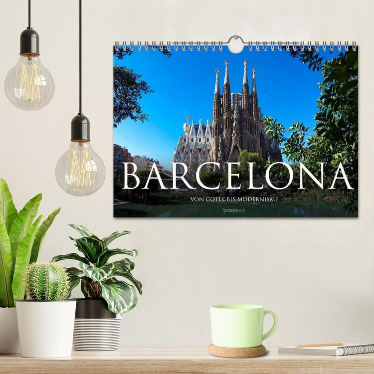 Produktbild: Barcelona - Von Gotik bis Modernisme (Wandkalender 2026 DIN A4 quer), CALVENDO Monatskalender