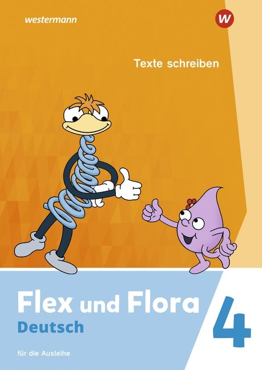 Produktbild: Flex und Flora 4. Heft Texte schreiben (Druckschrift) Für die Ausleihe