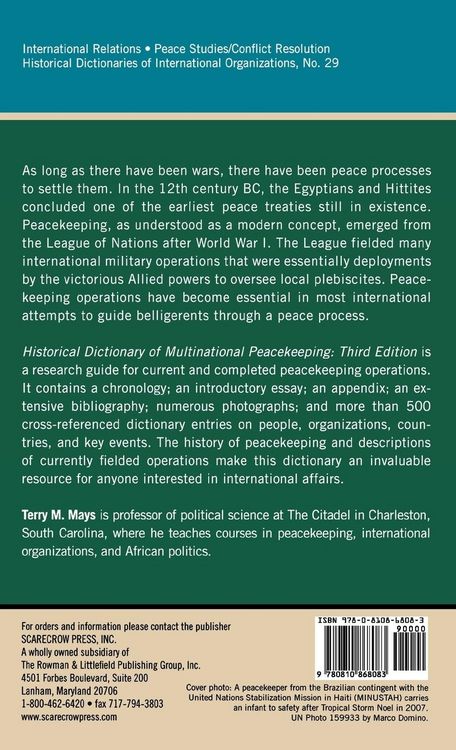 Produktbild: Historical Dictionary of Multinational Peacekeeping