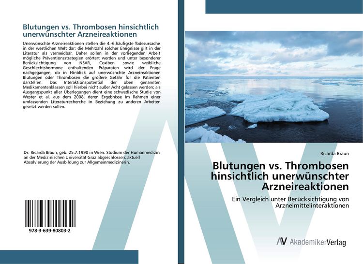 Produktbild: Blutungen vs. Thrombosen hinsichtlich unerw&uuml;nschter Arzneireaktionen