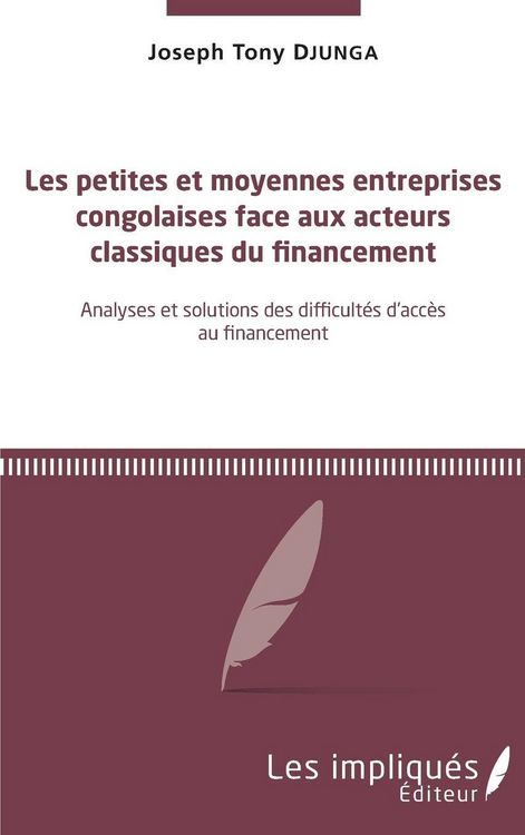 Produktbild: Les petites et moyennes entreprises congolaises face aux acteurs classiques du financement