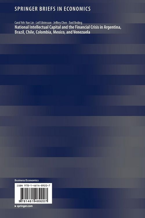 Produktbild: National Intellectual Capital and the Financial Crisis in Argentina, Brazil, Chile, Colombia, Mexico, and Venezuela