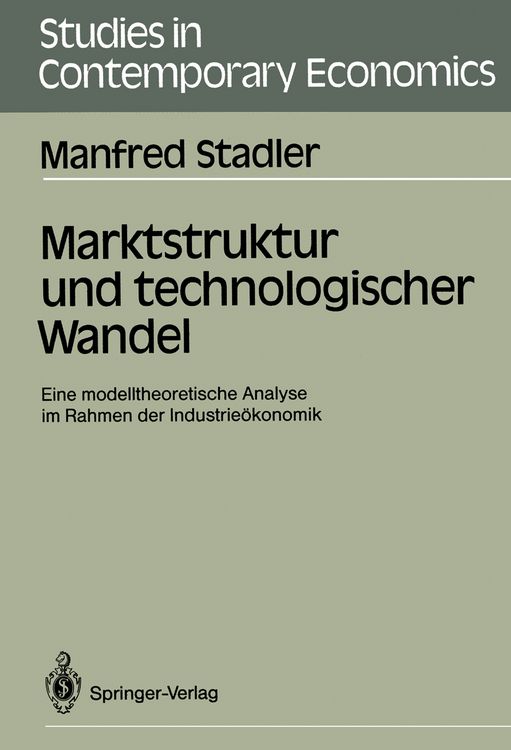 Produktbild: Marktstruktur und technologischer Wandel