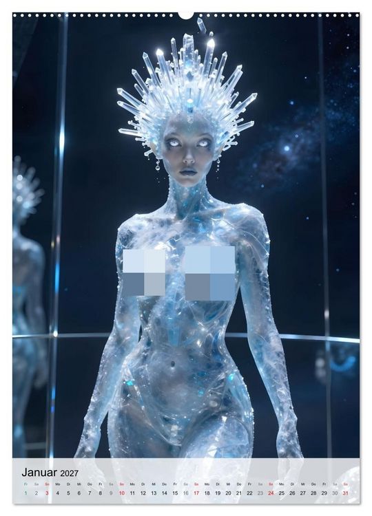Produktbild: Alien Engel (hochwertiger Premium Wandkalender 2027 DIN A2 hoch), Kunstdruck in Hochglanz