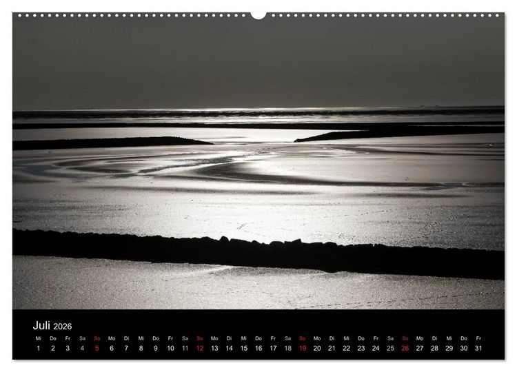 Produktbild: Wattenmeer (Wandkalender 2026 DIN A2 quer), CALVENDO Monatskalender