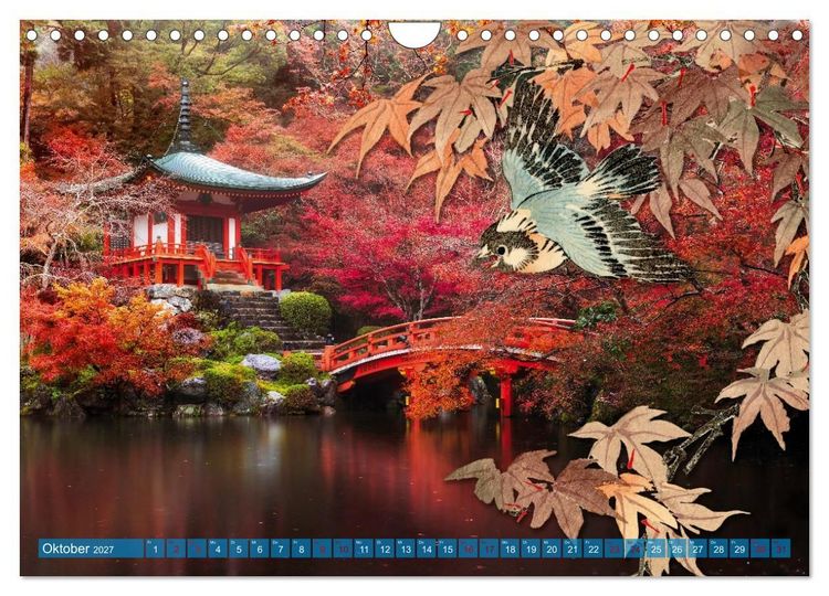 Produktbild: JAPAN Kunst & Tradition (Wandkalender 2027 DIN A4 quer), CALVENDO Monatskalender