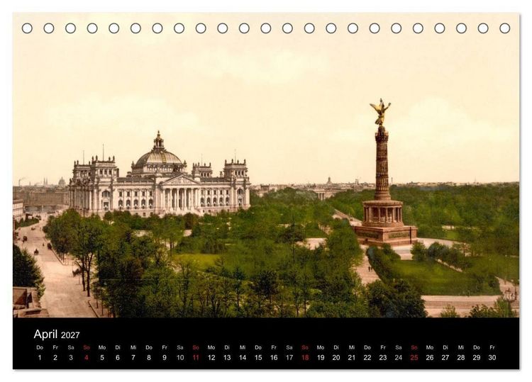 Produktbild: Berlin um 1900 (Tischkalender 2027 DIN A5 quer), CALVENDO Monatskalender