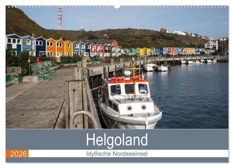 Produktbild: Helgoland - idyllische Nordseeinsel (Wandkalender 2026 DIN A2 quer), CALVENDO Monatskalender