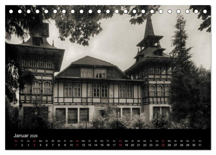 Produktbild: Lost Places Geisterh&auml;user (Tischkalender 2026 DIN A5 quer), CALVENDO Monatskalender