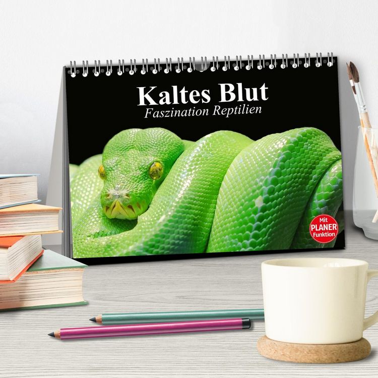 Produktbild: Kaltes Blut. Faszination Reptilien (Tischkalender 2026 DIN A5 quer), CALVENDO Monatskalender