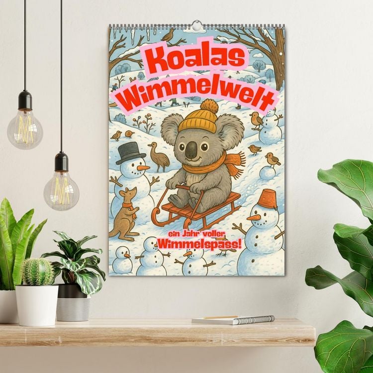 Produktbild: Koalas Wimmelwelt ein Jahr voller Wimmelspass! (Wandkalender 2026 DIN A2 hoch), CALVENDO Monatskalender