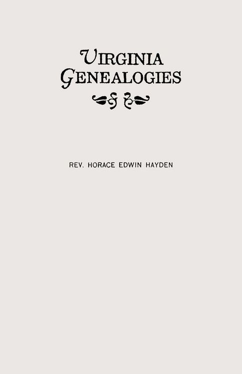 Produktbild: Virginia Genealogies