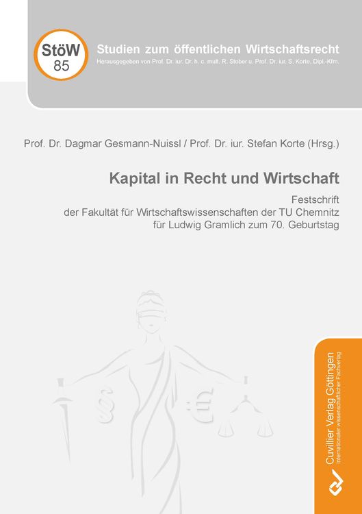 Produktbild: Kapital in Recht und Wirtschaft