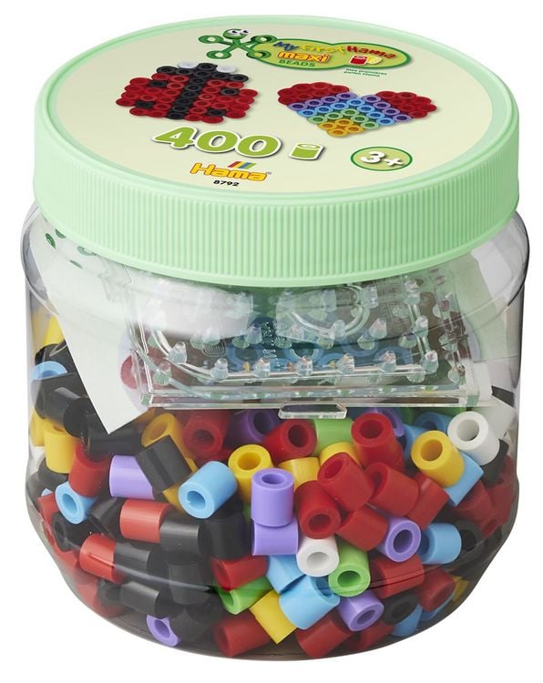 Produktbild: Hama B&uuml;gelperlen maxi mit Stiftplatten 400 St&uuml;ck