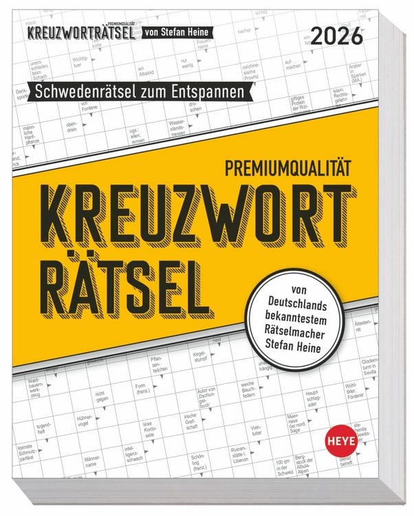 Produktbild: Stefan Heine Kreuzworträtsel Tagesabreißkalender 2026