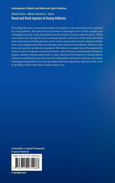 Produktbild: Head and Neck Injuries in Young Athletes