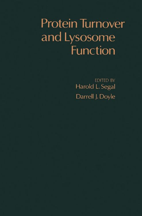 Produktbild: Protein Turnover and Lysosome Function