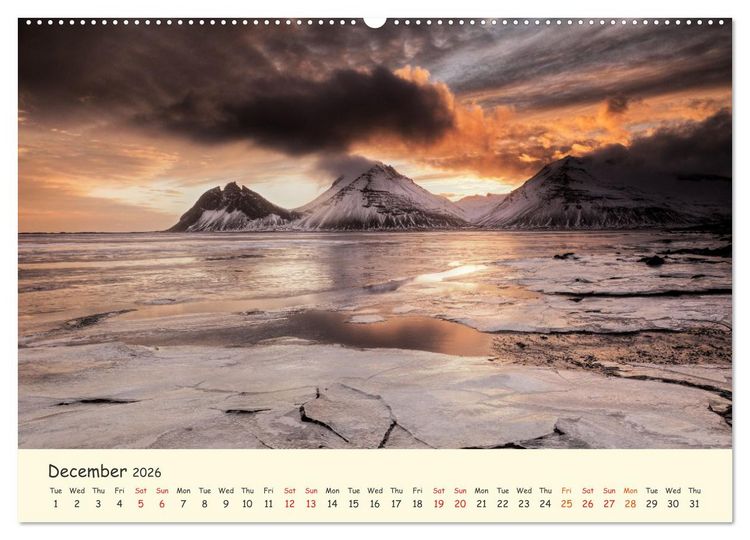 Produktbild: Amazing Nature of Iceland (Wall Calendar 2026 DIN A2 landscape), CALVENDO 12 Month Wall Calendar
