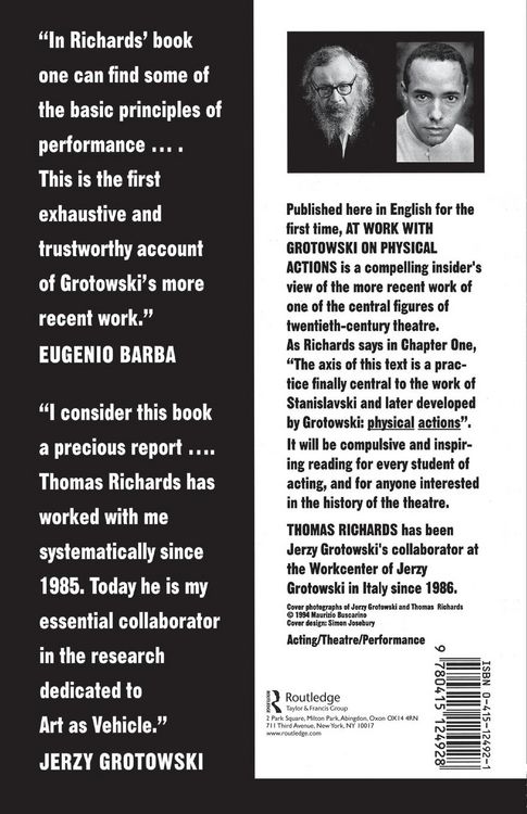 Produktbild: At Work with Grotowski on Physical Actions