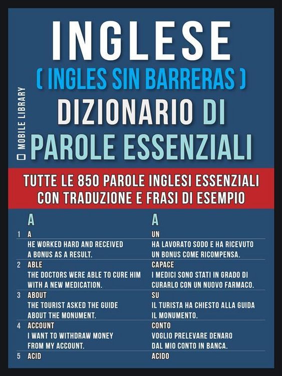 Produktbild: Inglese ( Ingles Sin Barreras ) Dizionario di Parole Essenziali