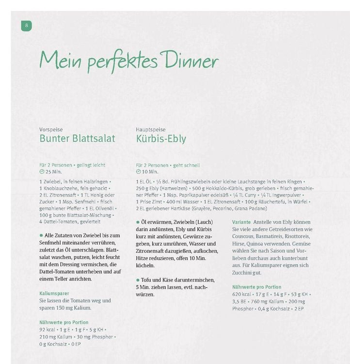 Produktbild: K&ouml;stlich essen Nierenerkrankungen